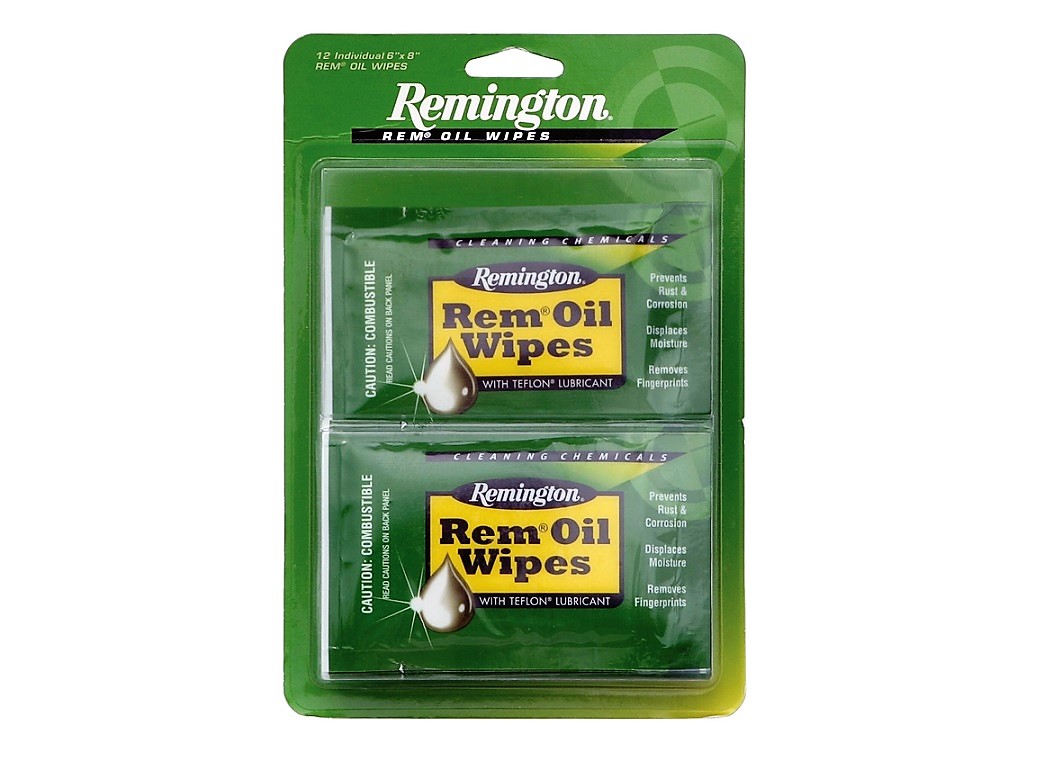 Remington REM OIL WIPES 15x20 centimeter inhoud 12 stuks Remington REM OIL WIPES 15x20 centimeter inhoud 12 stuks